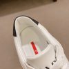 Prada White Downtown Leather Sneakers