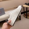 Prada White Downtown Leather Sneakers