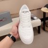 Prada White Downtown Leather Sneakers