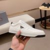 Prada White Downtown Leather Sneakers