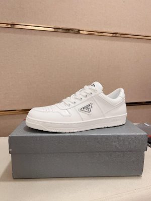 Prada -White -Downtown -Leather- Sneakers (7) Prada White Downtown Leather Sneakers