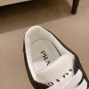Prada White and Black Downtown Leather Sneakers