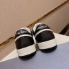 Prada White and Black Downtown Leather Sneakers