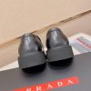 Prada leather platform loafers.