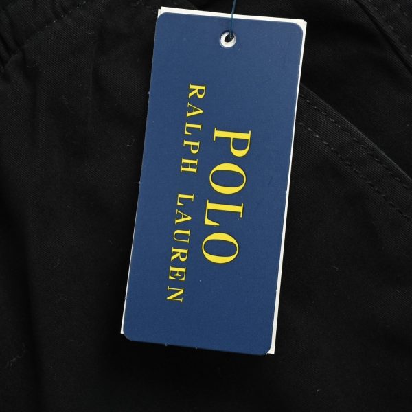 Ralph Lauren Solid Color Casual Trousers- Black