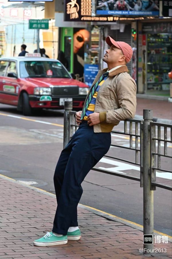 Ralph Lauren Solid Color Casual Trousers- Navy Blue