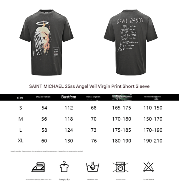 SAINT Mxxxxxx (Saint Michael) Devil Daddy T-Shirt- Black