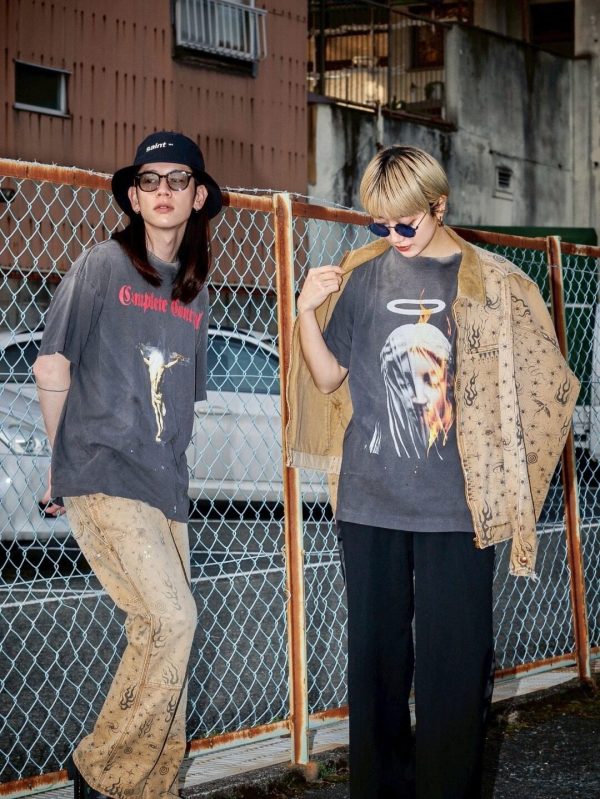 SAINT Mxxxxxx (Saint Michael) Devil Daddy T-Shirt- Black