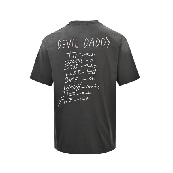 SAINT Mxxxxxx (Saint Michael) Devil Daddy T-Shirt- Black