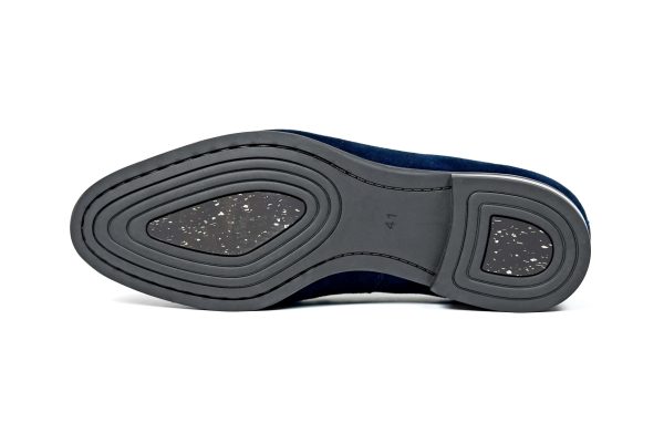 Sapphire Navy Suede Tassel Loafer | The Coastal Gala Edition