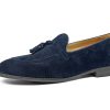 Sapphire Navy Suede Tassel Loafer | The Coastal Gala Edition