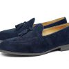 Sapphire Navy Suede Tassel Loafer | The Coastal Gala Edition