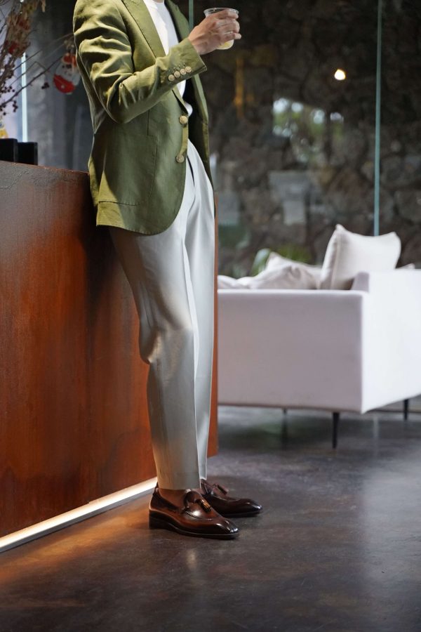 Sienna Hand-Burnished Tassel Loafer | The Italian Social Edition