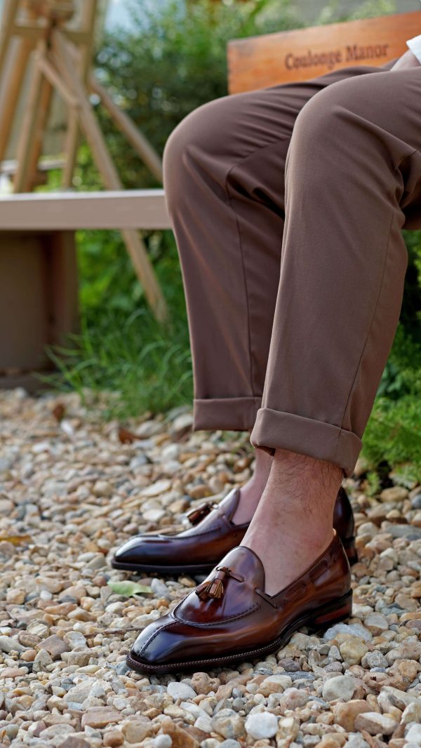 Sienna Hand-Burnished Tassel Loafer | The Italian Social Edition