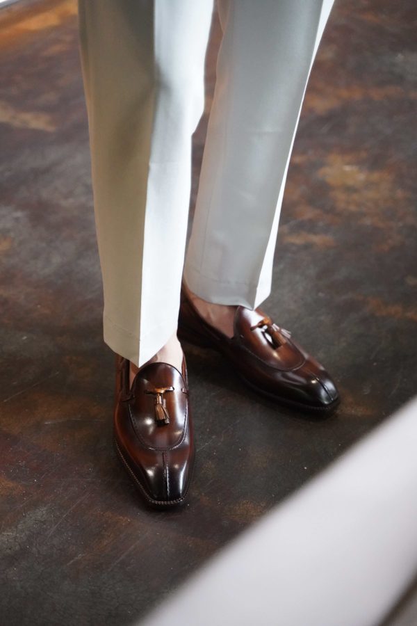 Sienna Hand-Burnished Tassel Loafer | The Italian Social Edition