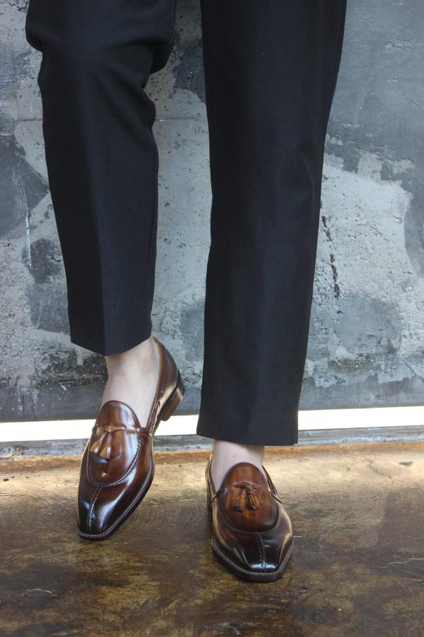 Sienna Hand-Burnished Tassel Loafer | The Italian Social Edition