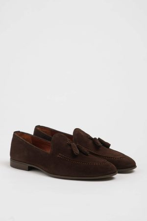 Tobacco Brown Suede Tassel Loafer | The Mediterranean Leisure Edition