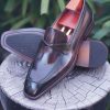 Umber Hand-Painted Chisel Penny Loafer | The Modern Visionary Edition