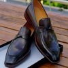 Umber Hand-Painted Chisel Penny Loafer | The Modern Visionary Edition