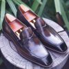 Umber Hand-Painted Chisel Penny Loafer | The Modern Visionary Edition