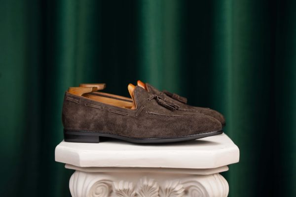 Umber Suede Tassel Loafer | The Al Fresco Celebration Edition