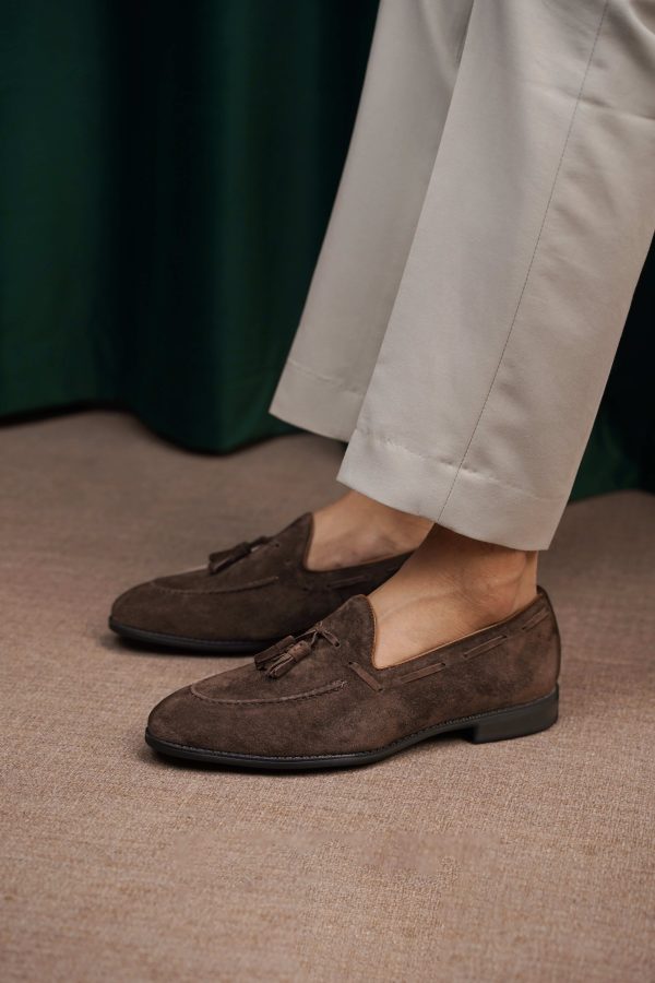 Umber Suede Tassel Loafer | The Al Fresco Celebration Edition