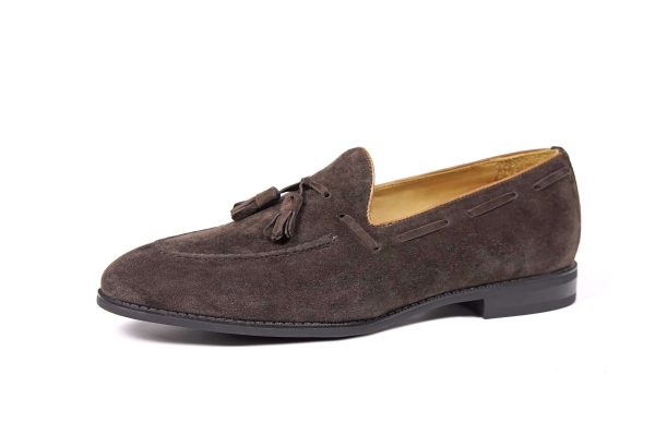 Umber Suede Tassel Loafer | The Al Fresco Celebration Edition