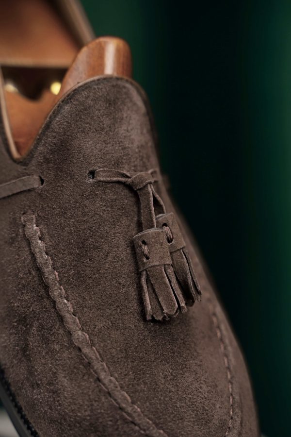 Umber Suede Tassel Loafer | The Al Fresco Celebration Edition