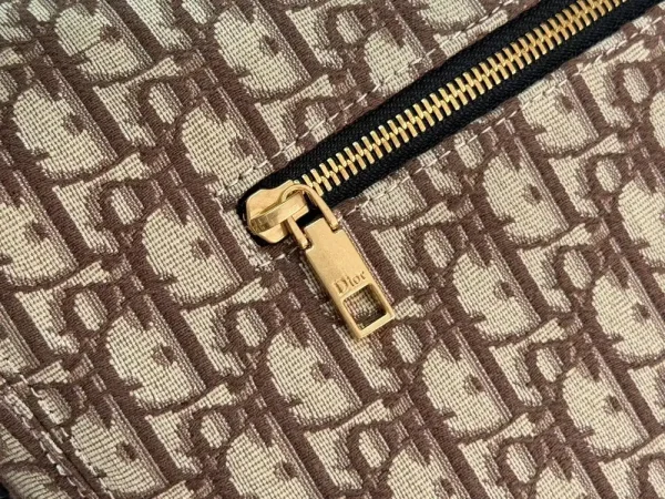 Dior Jett Men's Brown Jacquard Messenger Bag