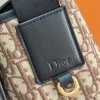 Dior Jett Men's Brown Jacquard Messenger Bag