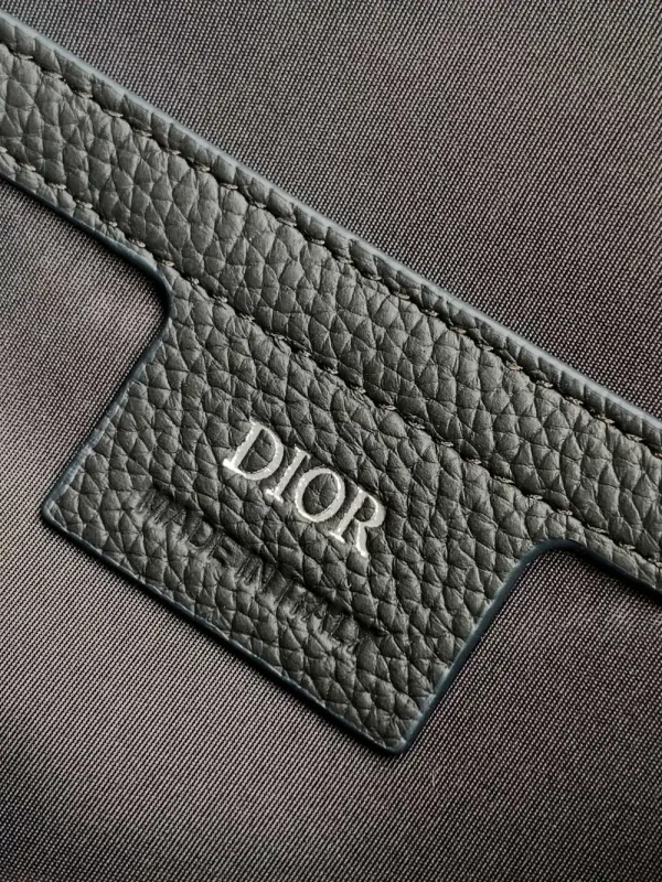 Dior Mini Saddle Messenger Bag in Black Calfskin