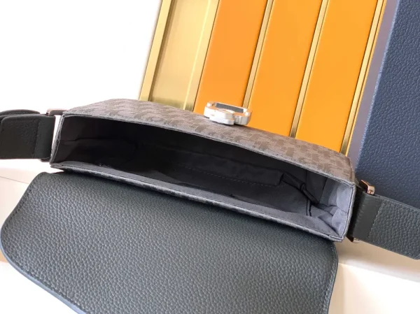 Dior Mini Saddle Messenger Bag in Black Calfskin