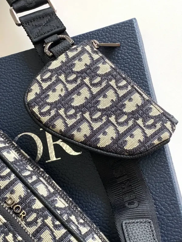 Dior Saddle Triple Pouch Men's Crossbody Bag