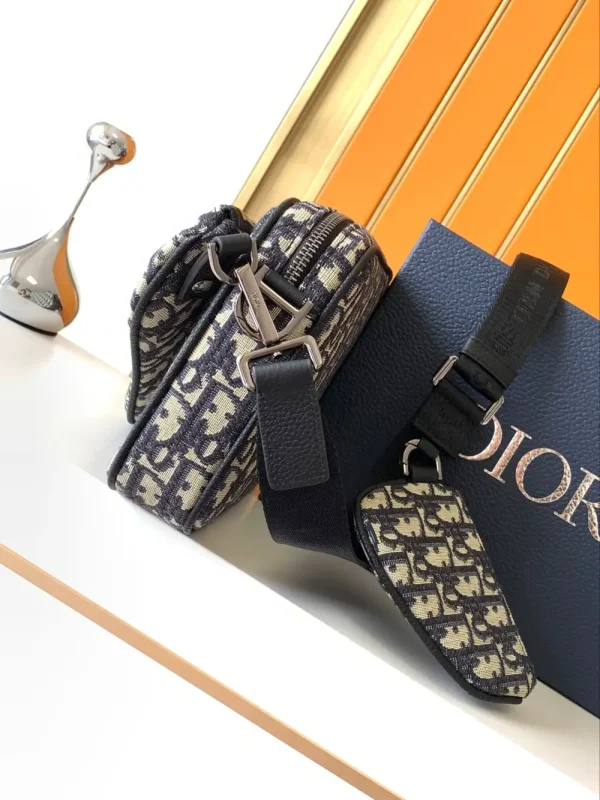 Dior Saddle Triple Pouch Men's Crossbody Bag