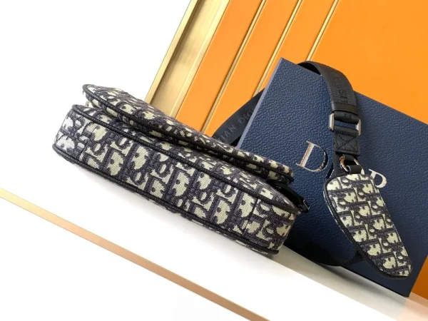 Dior Saddle Triple Pouch Men's Crossbody Bag