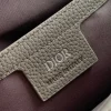 Dior Small Saddle Messenger Bag in Gray Leather