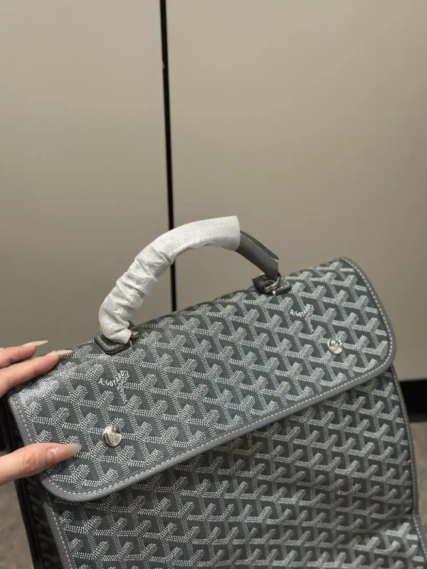 Goyard Saint Léger Men's Gray Canvas Backpack