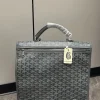 Goyard Saint Léger Men's Gray Canvas Backpack