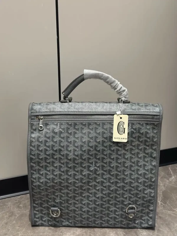 Goyard Saint Léger Men's Gray Canvas Backpack