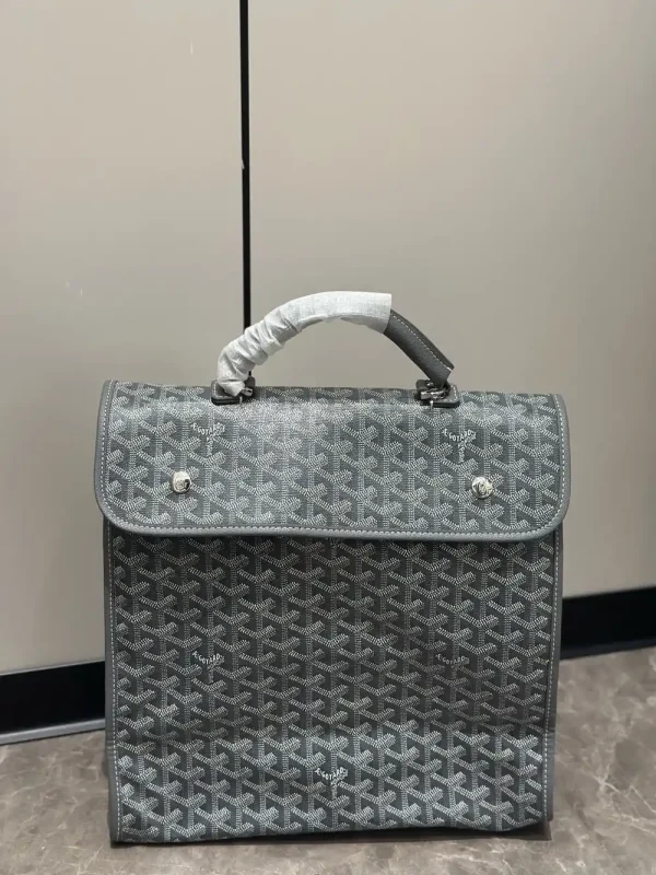 Goyard Saint Léger Men's Gray Canvas Backpack