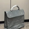 Goyard Saint Léger Men's Gray Canvas Backpack
