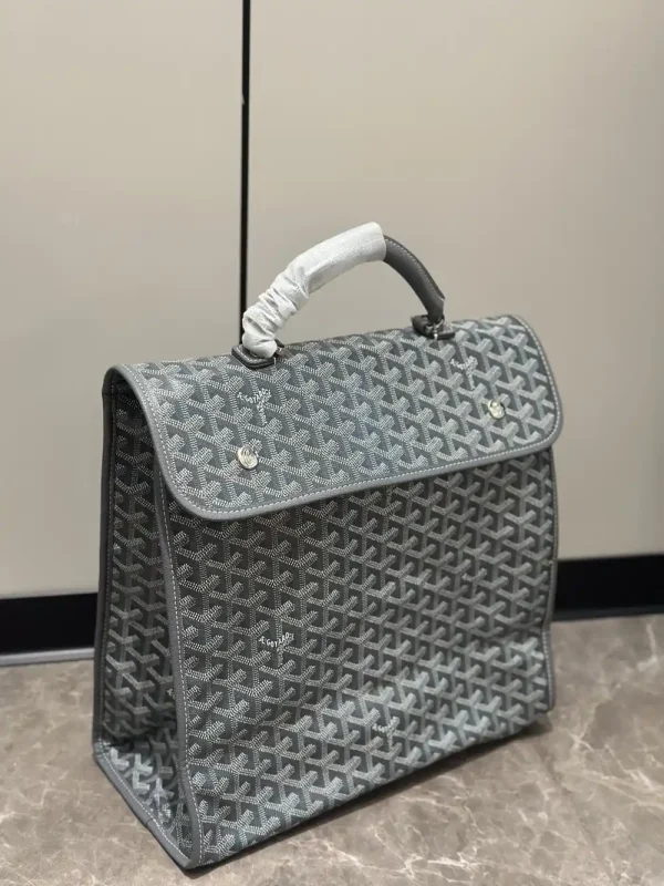 Goyard Saint Léger Men's Gray Canvas Backpack