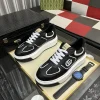 gucci-mens-black-leather-sneaker-modern-design-overhead-view-2 Gucci Men's Black Leather Sneaker - Unique Modern Design