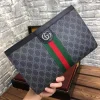 Gucci Ophidia Men's Grey Canvas Clutch Bag