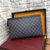 Gucci Ophidia Men's Grey Canvas Clutch Bag