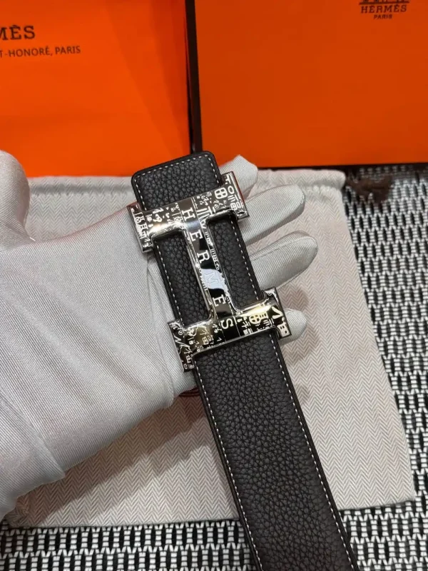 Hermès Medor Men's Belt - Iconic Black Leather