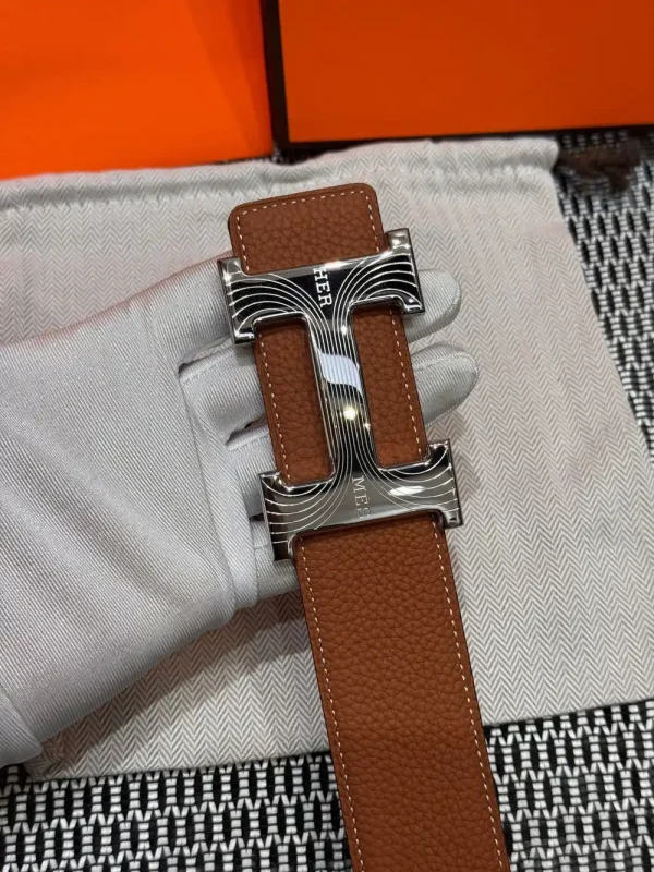 Hermès Medor Men's Belt - Iconic Black Leather