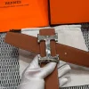 Hermès Medor Men's Belt - Iconic Black Leather