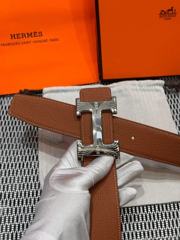 Hermès Medor Men's Belt - Iconic Black Leather