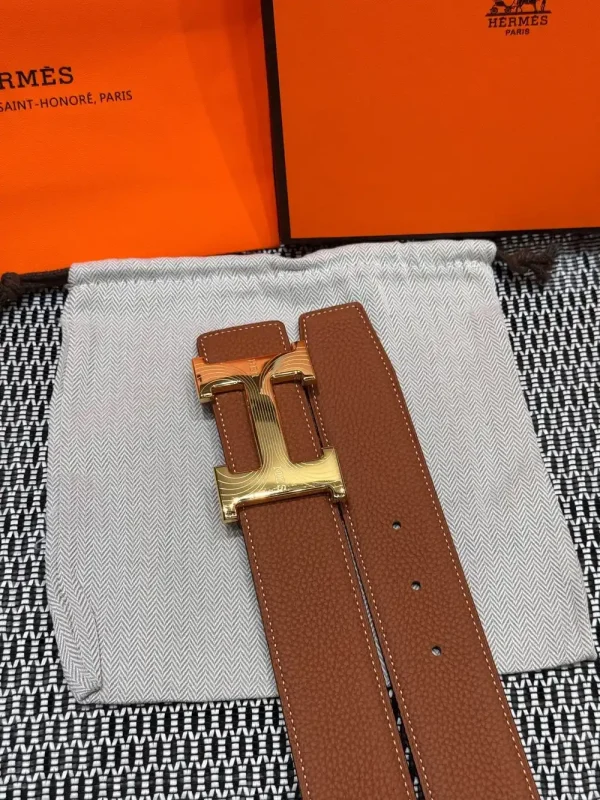 Hermès Medor Men's Belt - Iconic Black Leather
